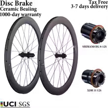 CSC 700C Carbon Wheelset – Ceramic Disc Brake, Tubeless Clincher, 25mm