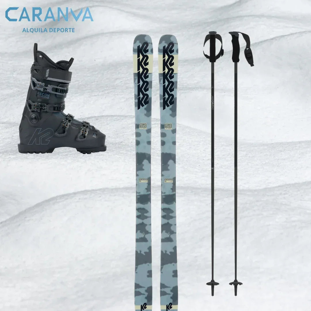 Alquiler esquís Bariloche 2025 - Esquí / Standar / Equipo Completo - Caranva