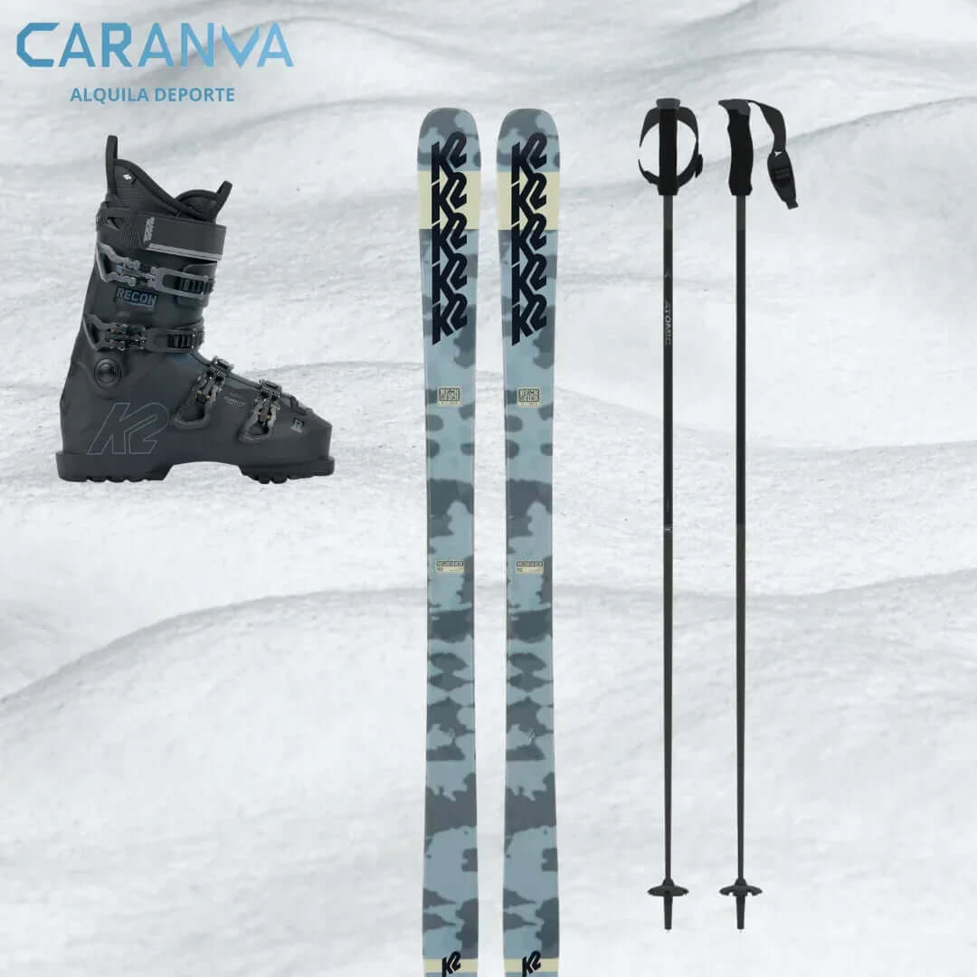 Alquiler esquís Bariloche 2025 - Esquí / Standar / Equipo Completo -CaranvaSports - temporada 2026