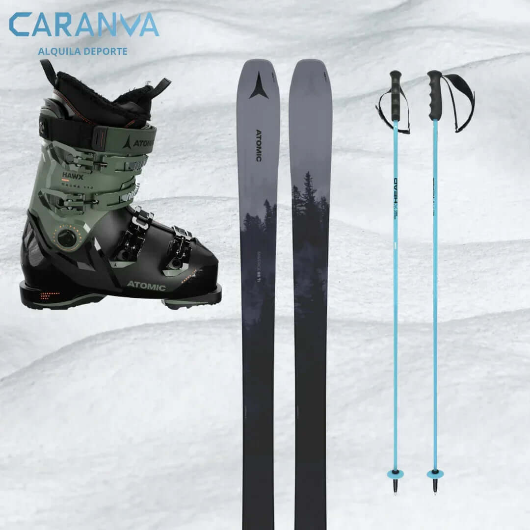 Alquiler esquís Bariloche 2025 - Esquí / Standar / Equipo Completo -CaranvaSports - temporada 2026