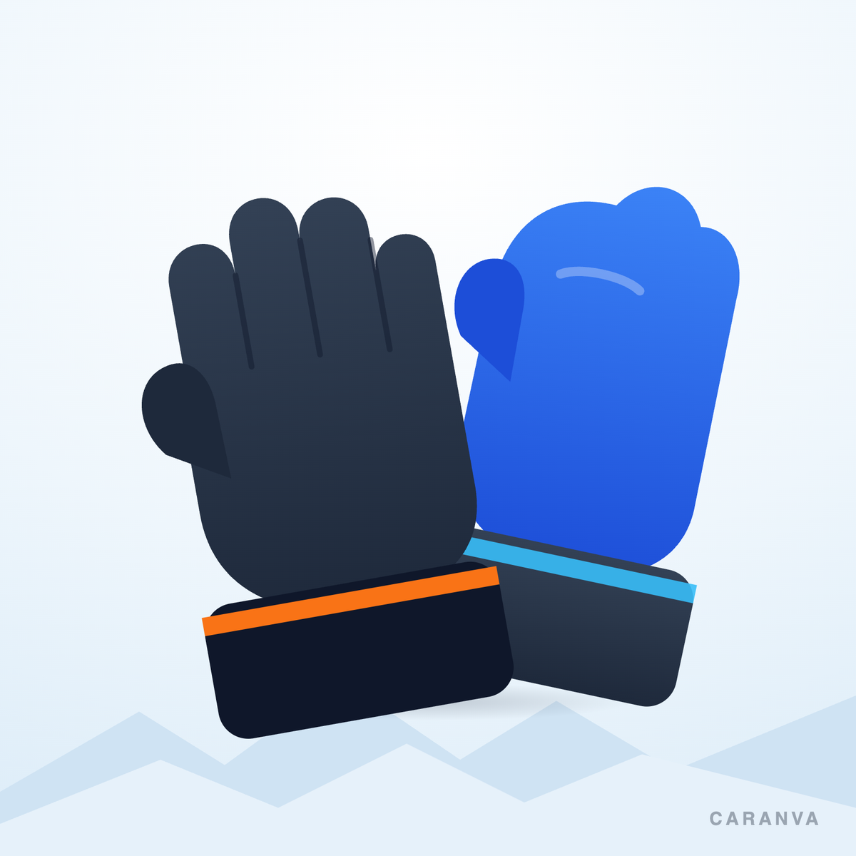 Guantes de esquí de alquiler en Pila